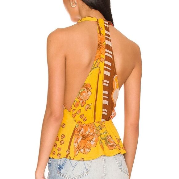 NWT Free People Hot Tropics Tank Mango Combo size S - Picture 4 of 8